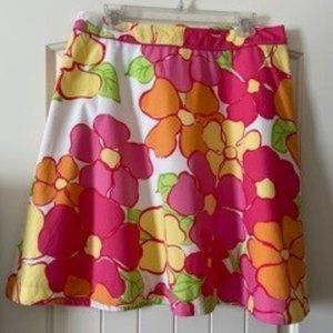 Lilly Pulitzer Floral Gala Josie Skirt Vintage - Size 10